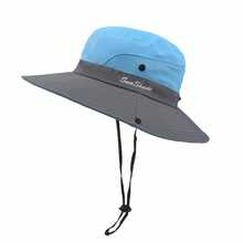 1 pieza, Sombrero de cubo de protección solar unisex, Sombrero de sol de verano para mujeres, Sombrero de secado rápido para exteriores, Adecuado para combinar con ropa y vestidos de verano - Albaricoque - Ver 1