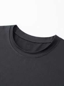 Cotton T-Shirt Round Neck Printed Blouses For Women Women's Sportswear Casual Comfortable New Loose Soft Summer Blouses For Women - 藏青色 - 查看 3