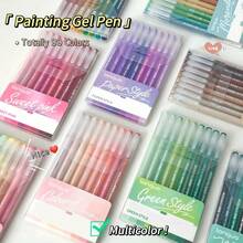 9-Color Neutral Pen Set, Large Capacity Creative Notebook Pen Set, 0.6mm Fine Tip, Smooth Writing, Suitable For Journaling, Note-Taking, Drawing, DIY Crafts And Art Supplies, Back To School, Independence Day Gift - Multicolor - View 3
