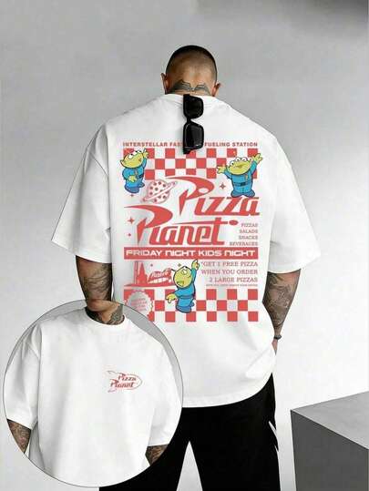 Camiseta unisex estampada, 100% algodón, corte holgado, diseño informal, perfecta para vacaciones de verano en la playa, uso diario informal y estilo urbano,camisetas para hombre,playeras