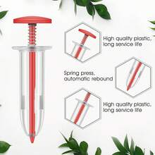 6pcs Sowing Set, Manual Mini Seeder, Plastic Seeder, Suitable For Various Seed Sizes, With 5-Level Adjustable Seedling Seeder, Portable Tool For Potted Seedling, Seed And Vegetable Planting, Includes Two Seed Seeders And Two Small Tools - Seeding Kit - 6-piece Pack - View 2