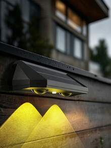 戶外太陽能壁燈 牆面洗牆燈 太陽能供電 適用於居家、庭院、別墅花園、牆圍燈 超亮戶外壁面投射燈 門牌燈 戶外照明裝飾燈 氛圍燈 - 壁燈 - 查看 5