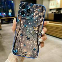 1 Stylish Phone Case. Does Not Include Lanyard Or Stand. Free Shipping. Phone Case, Shield Design, Butterfly Design, Compatible With Infinix, Compatible With Redmi, Compatible With... - Blue - View 1