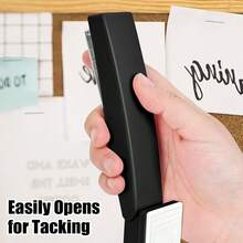 Stapler 25 Sheet Capacity With 1000 And Staple Remover - Staplers Desk, Non-Slip Office Stapler With Office, Black - B - View 5