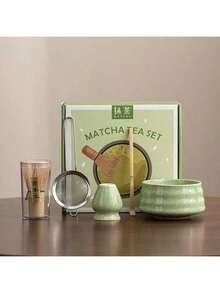 1pc/5pcs Japanese Matcha Bowl, Matcha Whisk, Matcha Scoop, Matcha Brush, Ceramic Tea Cup Set, Matcha Preparation Tools, Back To School Set, Holiday Gift Set, Halloween Gift - Multicolor - View 9