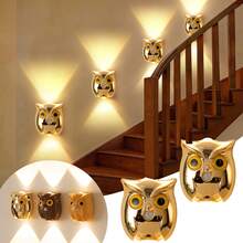 Indoor Up & Down Light Wall Sconce, 3-Color Dimmable, Smart Decorative Wall Light, Wireless LED Wall Lamp, Battery Powered Night Light, Suitable For Bathroom, Bedroom, Kitchen, Entryway, Home Decor, Living Room Decor - Multicolor - View 2