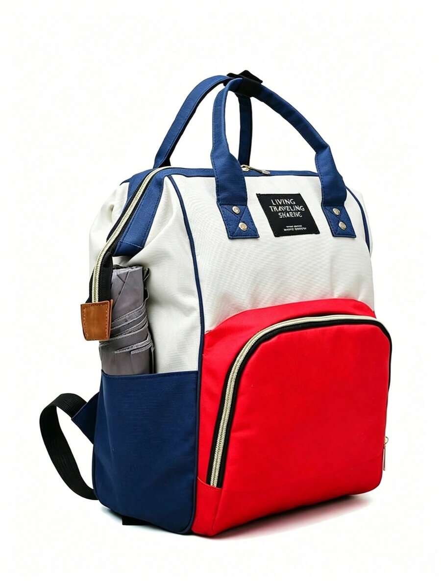Mochila multifuncional de gran capacidad y ligera con múltiples compartimentos, bolsillos con divisores separados, bolsa de almacenamiento portátil para viajes al aire libre, uso diario, senderismo, escuela y trabajo - Multicolor - Ver 1