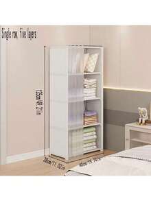 1 pieza Armario de tela no tejida multicapa simple ensamblado, organizador de almacenamiento combinado a prueba de polvo, armario a prueba de polvo simple para hogar de alquiler, gabinete de almacenamiento ensamblado minimalista, armario colgante, estante de almacenamiento multicapa para hogar de alquiler - Ver 21