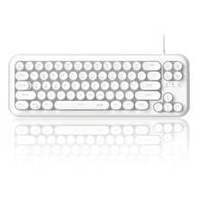 65% MageGee TS91 Mini White/Black Membrane Keyboard With RGB Backlit, Silent & Machanical Feeling & Creamy Typing, Suitable For Gaming Player & Work Officer, Home, Family, Gift, Perfect For Desktop/Laptop - View 12