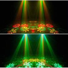 DJ 迪斯可派對燈,多功能 5 合 1 投影燈,附遙控器與聲控功能,支援 DMX512,適用於舞台表演、酒吧、KTV、生日派對、婚禮、唱歌、禮物、節日照明 - 查看 5