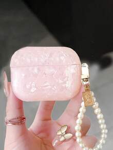 Pink Shell Pattern Protective Case Compatible With Apple Pro 3, Pro 2, 4 Earphone Cover - Pink - View 11