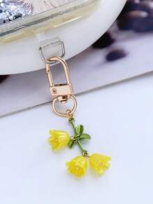 Women's Elegant Lily Flower Keychain Lily Flower Beaded Pendant Fresh Hanging Decoration Suitable For Phone Bag Backpack And Car Key Chain Gifts For Women Stocking Stuffers Teacher Gift Sister Gifts - Multicolor - View 11