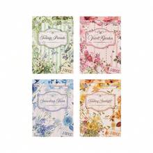 50 hojas de papel de scrapbook con flores para diario de recortes, papel de scrapbook, planificador, creación de tarjetas, álbum y manualidades DIY - papel - Ver 9