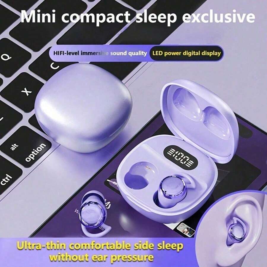2026 New Macaron TWS In-Ear Sleep Earbuds, Mini Couple Style, HiFi Dolby Deep Bass, Low Latency Gaming, HD Call Touch Control, Portable, Compatible With Android IOS, Holiday Gift