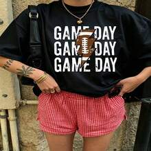 Heartfelt Daily Casual Graphic T-Shirt 100% Cotton Oversized Soft Breathable Casual Crewneck Short Sleeve Top Cute Aesthetic Vintage Street Style Fashion Lovers Casual Wearers Daily Outfit Enthusiasts Gift Givers - 黑色 - 查看 18