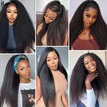 Kinky Straight Clip In Hair Extensions Real Human Hair Brazilian Virgin For Women 8 Pcs With 18 Clips Per Set 120 Gram Natural Black Color - Natural Black - 查看 9
