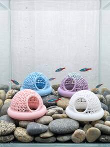 1pc Hollow Fish Hiding Cave, Multi-Color Aquarium Shrimp Breeding Shelter, Floating Fish Resting House, Suitable For Neon Tetra, Crystal Shrimp, Betta Fish Tank Landscape Decoration Accessories - View 8