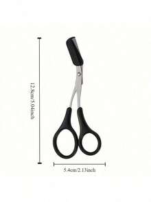 Curved Blade Eyebrow Scissor With Built-In Comb Set, Precision Brow Trimming Combination Kit For DIY Eyebrow Shaping, Portable Stainless Steel Beauty Shear For Facial Hair Trim Daily Makeup Grooming Small Cosmetic Tool Accessories. - A - View 11