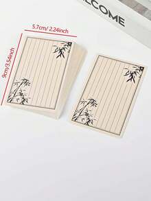 20 Peças Cartões Pequenos em Branco com Cantos Arredondados para Pintura DIY, Cartões de Texto em Papel Cartão Grosso, Cartões com Padrão Floral, Cartões Pequenos em Papel Kraft Branco, Cartões de Bênção Escritos à Mão, Cartões de Texto e Padrão em Papel Grosso, Adequados para Rabiscar e DIY Artesanal - Multicolorido - Visão 12