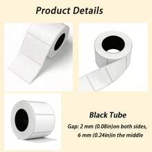 3 Rolls 40x30mm Mixed Color Synthetic Label Paper (Purple/White/Pink) – Matte Finish, Label Printer Compatible, Ideal For Supermarket, Restaurant & Retail Pricing Labeling - Multicolor - View 4