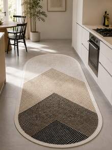 Chilai Home Modern Kitchen Rug- Minimalist Digital Print Floor Mat for Living Room & Bedroom Rug, Machine washable, Made in Turkiye 80x200 cm, 80x300 cm,100x200 cm, 120x180 cm - 摩卡棕 - 查看 2
