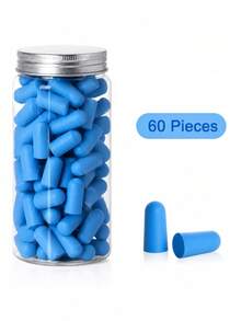 10/24/60/120pcs Ergonomic Sleep Earplugs, Noise Reduction Anti-Snoring, Suitable For Sleep, Factory, Study, Office, Travel, Relaxation, Rest, Focus, Quiet And Comfortable, Soft And Reusable, Washable, Hypoallergenic - A - View 7