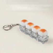Fidget Keychain Multi-Key Click Toy - Portable Keyboard Simulator For Anxiety & Focus, Silent Office Desk Gadget, Stress Relief Gift For Adults - Multicolor - View 6