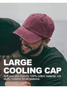 NEWKIBOU Gorra Vintage Deslavada, Gorra de Beisbol Unisexo, 2 Piezas Gorras de Beisbol 100% Algodón Ajustable, para Deportiva, Casual, Runing - Negro + Azul - Ver 6