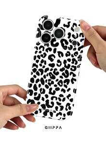 GIIPPA Casing Ponsel Motif Leopard Hitam, Kompatibel dengan iPhone 17, 16, 15, 14, 13, 12, 11, PRO MAX - Hitam - View 3
