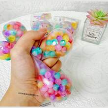 Juguete Squishy Dreamy Planet, Juguete Colorido con Perlas de Agua para Desempaquetar, Bola Antiestrés, Juguete de Yiwu, Juguete de Mercado Callejero, Squishy Antiestrés. - Negro - Ver 5