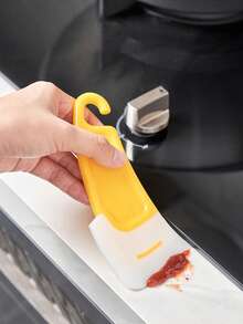 2 piezas Raspador de silicona suave para cocina, herramienta de limpieza de ollas de silicona, raspador de limpieza de ollas antiadherentes, raspador de lavavajillas para el hogar - 2 estropajos de cocina - Ver 8