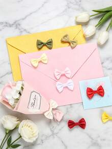 50PCS/30PCS Polyester Bows, Gift Box Decoration DIY Handmade Jewelry Making Accessories, Jewelry Hair Accessories, Clothing Doll Decoration, Garment Accessories - Satin Waistband Bow - View 5