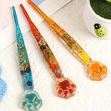 3pcs New Cat Paw Shaped Crochet Hook Set, Exquisite Bubble Shell Packaging, Resin Drip Transparent Ergonomic Handle Crochet Hooks, Suitable For Sewing, Knitting, DIY Yarn Handmade Scarves, Clothes, Crafts - 3pcs Blister Pack Of Epoxy Crochet Hooks - View 10