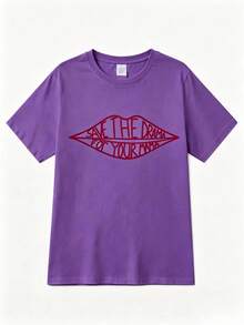 Cute Tops WomenCOOL SUMMER 2026 Friends TV Show Rachel Save Drama Kawaii Mom T-Shirt Top Plus Size Unisex Kawaii Clothes Anime StitchLoose And - 紫色 - 查看 1