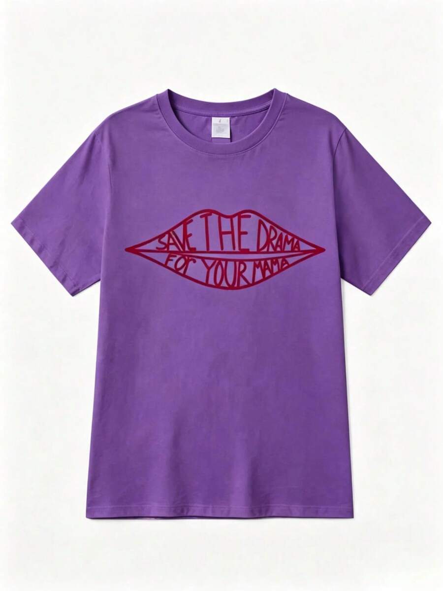 Cute Tops WomenCOOL SUMMER 2026 Friends TV Show Rachel Save Drama Kawaii Mom T-Shirt Top Plus Size Unisex Kawaii Clothes Anime StitchLoose And - 紫色 - 查看 1