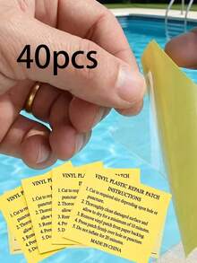40pcs-PVC Repair Patches, Waterproof Self-Adhesive Transparent Repair Tape, Suitable For Inflatable Items, PVC Plastic, Inflatable Mattress Repair Patches, Swimming Pool Float Repair Tape, Leak-Proof And Easy To Use, Suitable For Inflatable Pools, Inflatable Beds, Water Toys And Swimming Rings - Multiple Colors - View 15