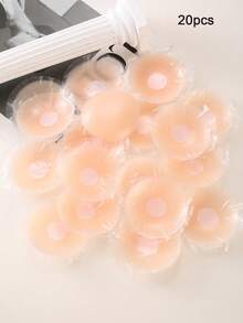 10對透氣乳膠乳貼，可水洗重複使用防透罩，適用於婚禮、細肩帶背心、睡衣 - 杏色 - 查看 9