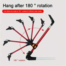 1pc Dual-Purpose Ground Spike/Rod Holder Fishing Rod Support Stand, Adjustable Aluminum Alloy Fishing Rod Holder, Outdoor Fishing Gear Accessory (Multiple Colors Available, Extends To 165cm) - Multicolor - View 5