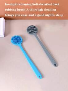Minimalist Elastic Body Scrub Brush, Exfoliating, Suitable For Bathroom Use - Multicolor - View 3