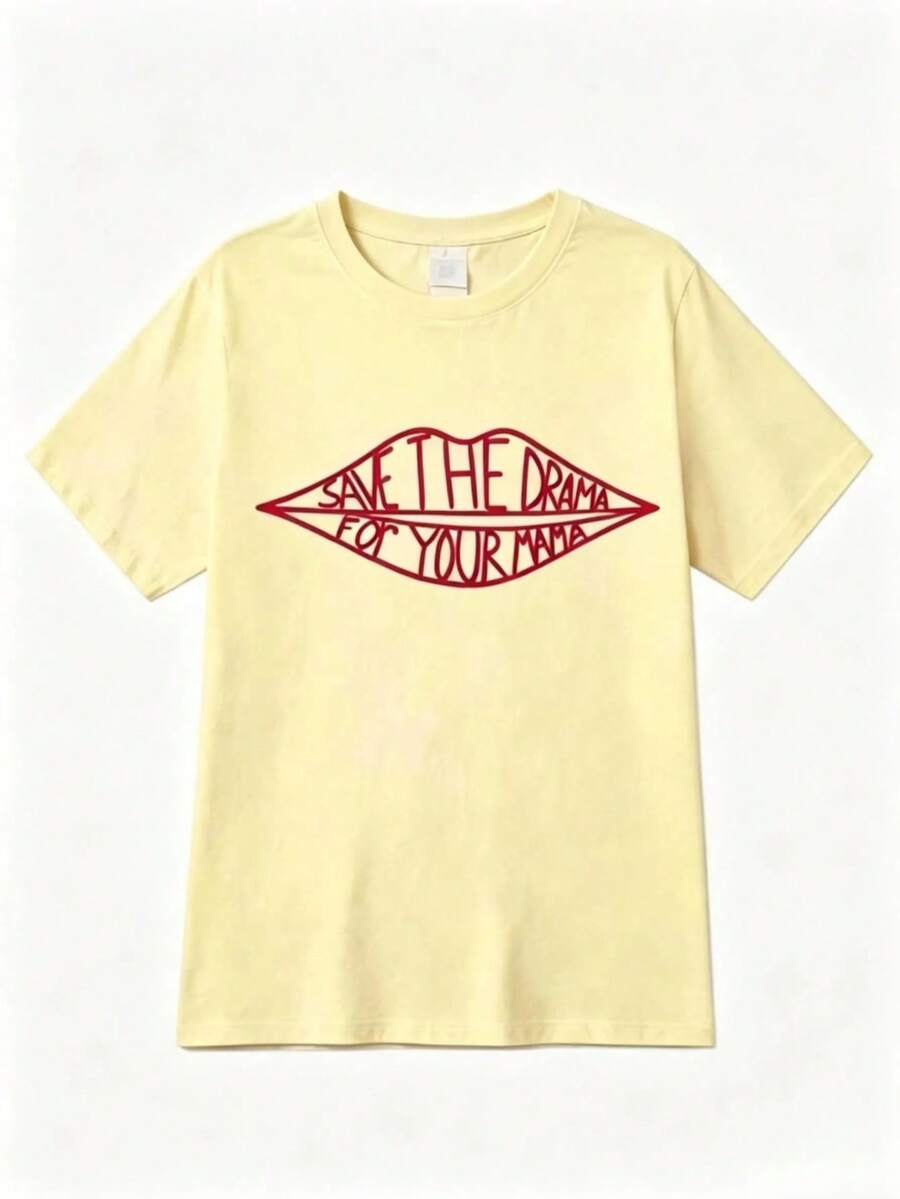 Cute Tops WomenCOOL SUMMER 2026 Friends TV Show Rachel Save Drama Kawaii Mom T-Shirt Top Plus Size Unisex Kawaii Clothes Anime StitchLoose And - 黃色 - 查看 1