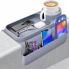 1pc Silicone Beverage Coffee Cup Holder Sofa Armrest Tray Multi-Functional Creative Life Cup Holder - Multicolor - View 3
