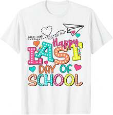 Camiseta Feliz Último Día de Clases - Blanco - Ver 2