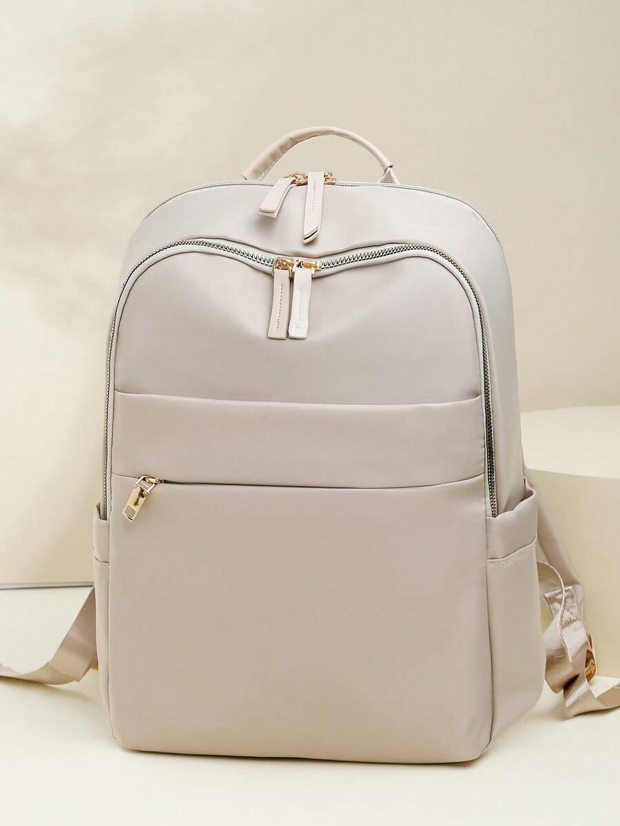 Waterproof Large Capacity Backpack Versatile Fashion - Beige - View 1