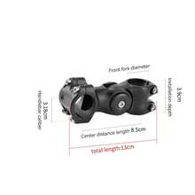 1pc Adjustable Bicycle Stem 31.8mm, 60° Angle Mountain Bike Stem Enhanced Control, 6061 Aluminum Alloy, Road Bike And City Bike Stem Riser And Extender, Adjustable Height Enhancer - Multicolor - View 10