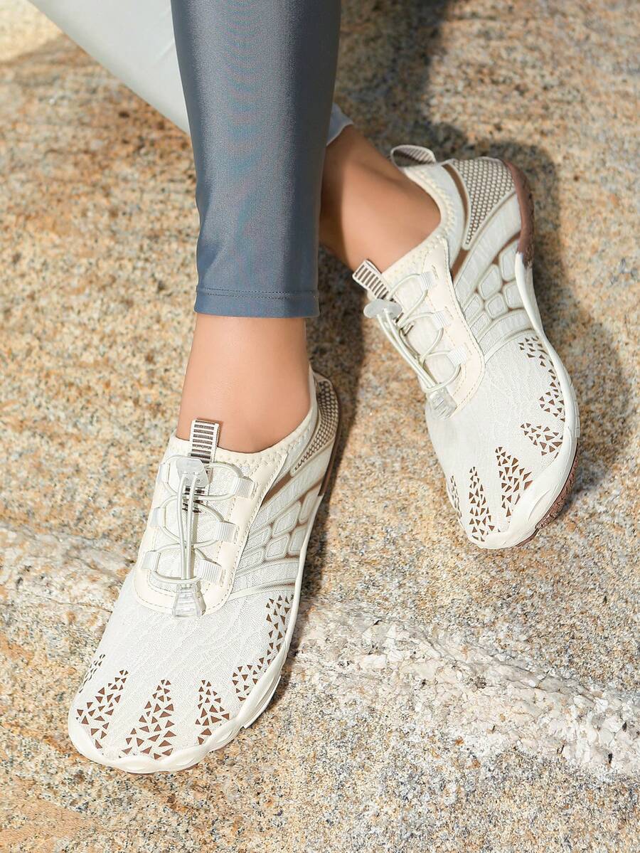 Unisex Creek Schuhe Wasserschuhe, leichte weiche Sohle bequem, langanhaltend atmungsaktiv, Outdoor Fitness, Sport, Schwimmen, Treffen, Laufen, Wasseraktivitäten - Beige - Übersicht 1