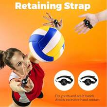 4pcs/Set Volleyball Spike Trainer, Elastic Self-Training Volleyballs Resistance Band, Volleyball Equipment Training Aid Improves Serving, Jumping, Arm Swing Mechanics And Spiking Power - Multicolor - View 9