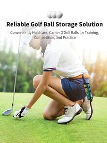 Portable Golf Ball And Tee Bag With Keychain Clip Golf Ball Holder Pouch With Tee Holder Golf Ball Carry Bag Pouch Waterproof Golf Protection Bag For Men Women Golf Enthusiasts Easy To Install And Store Storage Golf Essential Accessories - Multicolor - View 7