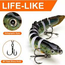 ANFS 5pcs 12.5g/19g 4.9in/0.66oz Realistic Design Swimming Lures, Suitable For Saltwater And Freshwater Fishing - Multicolor - View 9