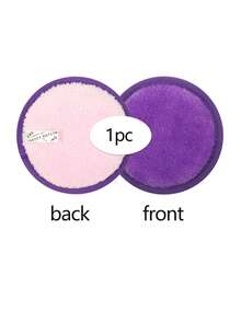1 pieza Esponja holgada ultra suave de doble efecto, lavable a máquina, herramienta de limpieza reutilizable, adecuada para lavar la cara, limpiar, quitar el maquillaje, todo tipo de pieles - Multicolor - Ver 19