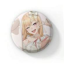 58mm 卡通可愛愛心漫畫《我太想把你穿起來了》琺瑯胸針 五條和也 卡通胸章圓形動漫收藏徽章裝飾 - 58 mm - 查看 28